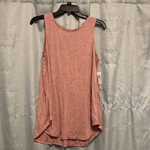 Old Navy Luxe blush pink glitter tank top